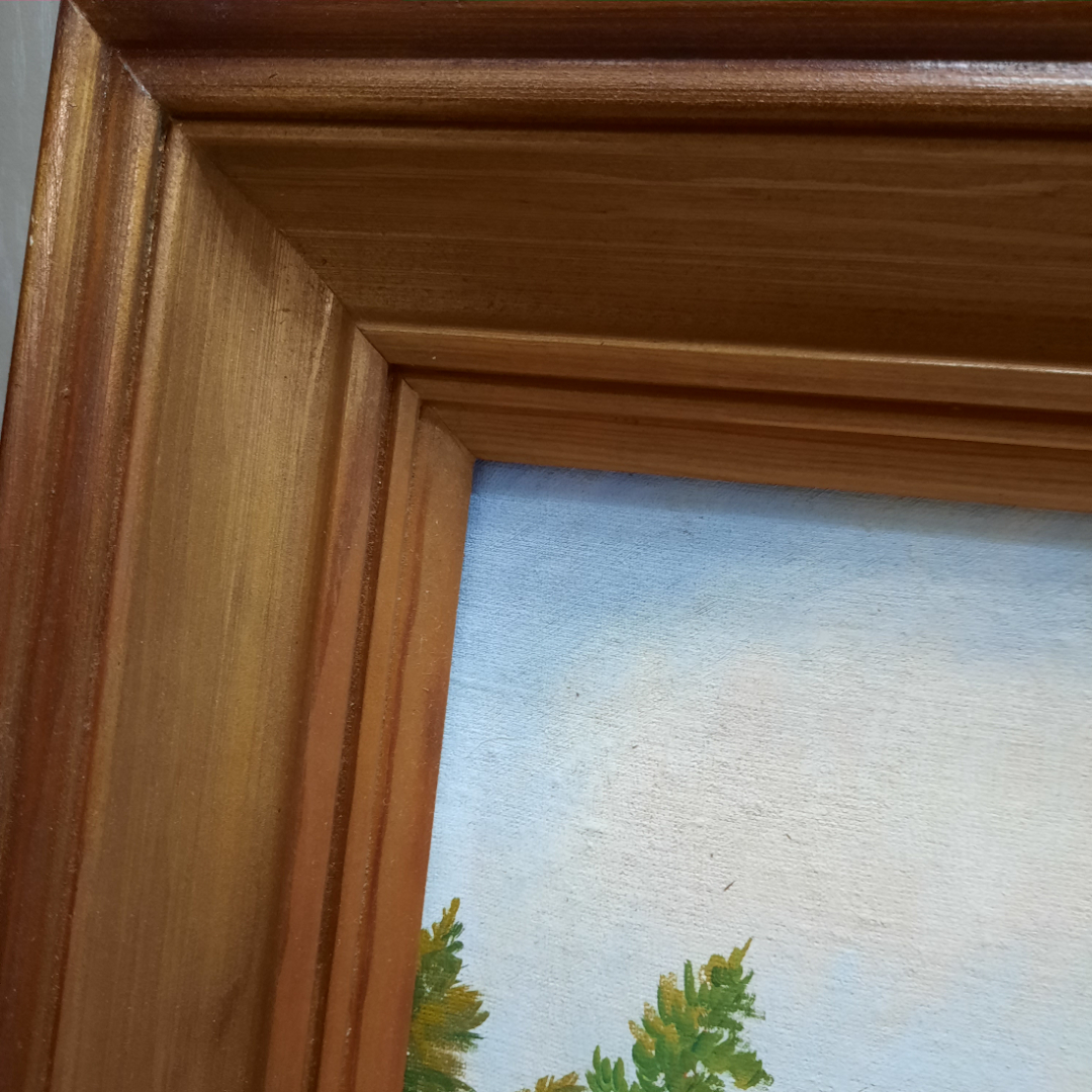 Картина маслом на фанере "Летний пейзаж, размер полотна 73х48 см.. Картинка 5